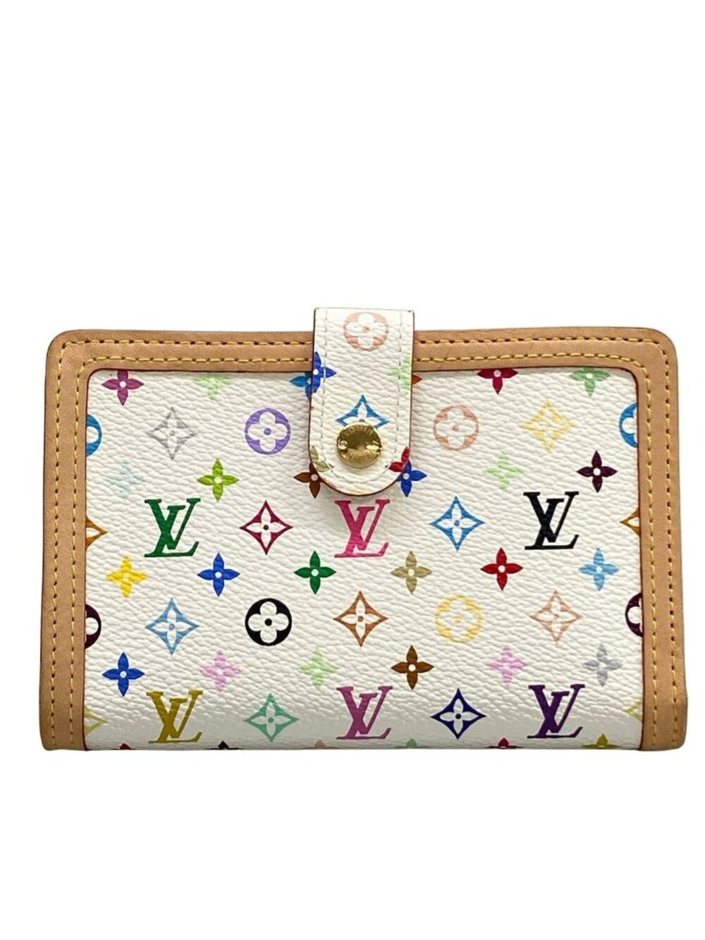Louis Vuitton Bifold Wallet Monogram Multicolor Porte Monnaie Billets Viennois